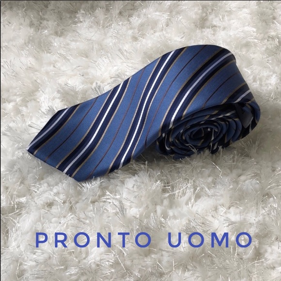 Pronto Uomo Other - Pronto Uomo Designer Casual Silk Preppy Tie GUC